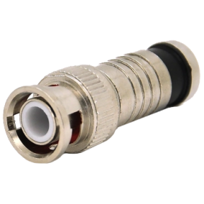 Разъем BNC-M компрессионный под коаксиальный кабель RG-59 + желтый наконечник Q100 купить