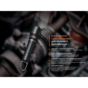 Ліхтар професійний Fenix WF25RM з магнітною зарядкою купити