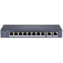 Hikvision DS-3E0310P-E/M(B) - 8-портовый неуправляемый PoE коммутатор