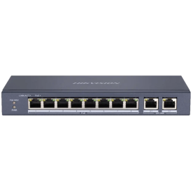 Hikvision DS-3E0310P-E/M(B) - 8-портовый неуправляемый PoE коммутатор