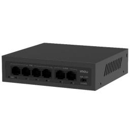 IMOU SF106P – Неуправляемый PoE-коммутатор (4xPoE, 2xUplink, 45W, 250m)