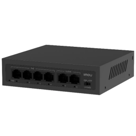 IMOU SF106P – Неуправляемый PoE-коммутатор (4xPoE, 2xUplink, 45W, 250m)