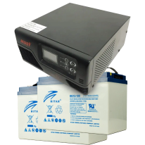 Комплект ИБП + АКБ MUST EP20-R1000W + 2x 12V 100Ah DG12-100