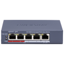 Hikvision DS-3E0105P-E/M(C) POE - Комутатор 5 портів некерований