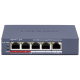 Hikvision DS-3E0105P-E/M(C) POE - Комутатор 5 портів некерований