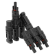 Кабельный разветвитель MC4-3T 30A 1500В