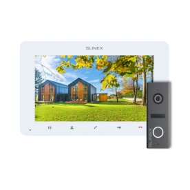 Slinex SM-07 + ML-17HD White/Graphite – Комплект відеодомофона (7", Full HD, 130°, 2Мп)