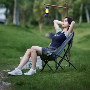 Стілець складаний Naturehike CNK23JU0001, світло-сірий Ціна