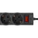 LogicPower LP-X5-3 Black Подовжувач мережевий (фільтр)