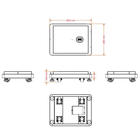 Подставка для батареи Ritar LFP51.2V100Ah-HV в Украине