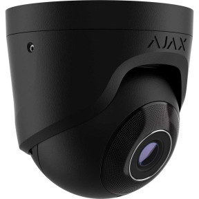 Ajax TurretCam (8 Mp/4 mm) Black - Дротова охоронна IP-камера зображення