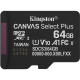 Kingston microSD64GB C10 UHS-I A1 V10 R100MB/s - Карта памяти