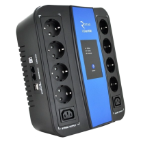 Джерело безперебійного живлення Ritar U-Smart-1000 600 Вт AVR 8xSCHUKO RJ45