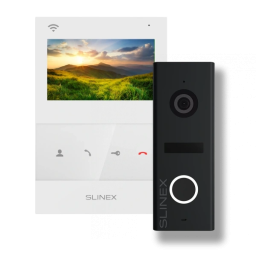 Slinex SQ-04N Cloud white + ML-17HD black - Комплект видеодомофон + панель вызова