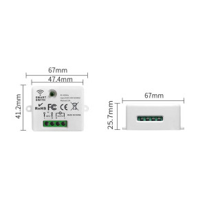Розумне реле з WiFi Trinix TRX-WC01(WiFi)10А - фото №6 Розумне реле з WiFi Trinix TRX-WC01(WiFi)10А купити