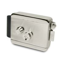 ATIS Lock MCh – Накладной электромеханический замок (сталь, 12 В, кнопка выхода)