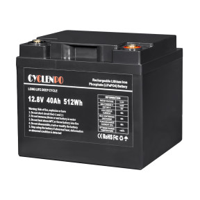 Акумуляторна батарея літій-залізо-фосфатна 12.8В 40Аг Cyclen 12.8V 40AH LiFePo4 купити