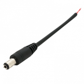 DC-M (D 5,5x2,5мм) 10см black plug OEM Q1000 - Разъем питания