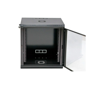 Комунікаційна шафа 19"12U, 600x500x640мм (Ш*Г*В), економ,акрилове скло, чорна в Україні