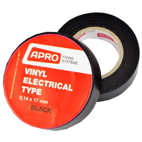 APRO ET-25B - Iзоляцiйна стрiчка чорна 0.14х17 мм 25 м купити