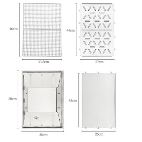 Naturehike Picnic BBQ Grill NH20CJ006, р-р L, сталь - Гриль портативний зображення