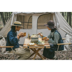 Naturehike CNH22CJ007 - Пальник-гриль газовий мультифункціональний фото