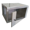 Hypernet WMNC-35-6U-FLAT – Шафа комутаційна настінна (6U, 600x350мм, скло)