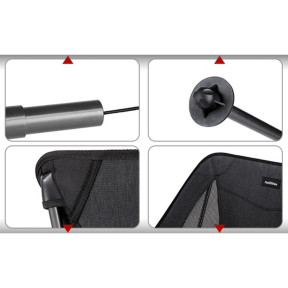 Стілець складаний Naturehike Stellaluna L04 CNK2450JJ015, розмір M, алюміній, чорний зображення
