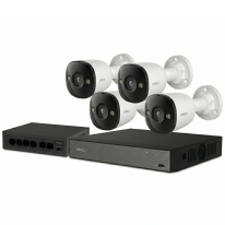 IMOU 3M-4B (NVR-N110-8A0E, Bullet 3) – Комплект видеонаблюдения (4 камеры 3Мп, PoE, IP67)