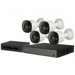 IMOU 3M-4B (NVR-N110-8A0E, Bullet 3) – Комплект відеоспостереження (4 камери 3Мп, PoE, IP67)