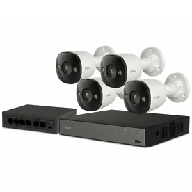 IMOU 3M-4B (NVR-N110-8A0E, Bullet 3) – Комплект видеонаблюдения (4 камеры 3Мп, PoE, IP67)