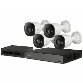 IMOU 3M-4B (NVR-N110-8A0E, Bullet 3) – Комплект видеонаблюдения (4 камеры 3Мп, PoE, IP67) купить