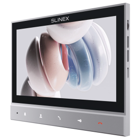 Комплект відеодомофону Slinex SK-07 grey + панель виклику ML-17HR graphite фото