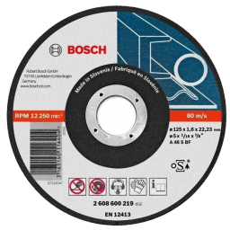 Bosch 125 x 1.6 мм (2608600219) - Отрезной круг для металла