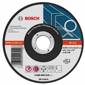 Bosch 125 x 1.6 мм (2608600219) - Отрезной круг для металла купить