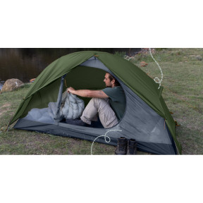 Палатка сверхлегкая одноместная с футпринтом Naturehike Cycling 1 NH18A095-D, 210T, темная зеленая Цена