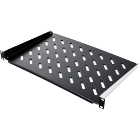 Полка консольная черная CMS 19" 1U 300мм - фото №1 Полка консольная черная CMS 19" 1U 300мм купить