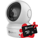 Ezviz CS-H6c 2K⁺ (4MP, W1) - 4 Мп розумна домашня камера з панорамуванням і нахилом