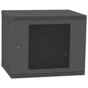 IPCOM 12U 600x450 - Шафа телекомунікаційна двері перфорована (чорна) купити