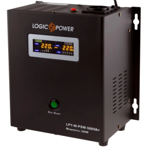 Джерело безперебійного живлення LogicPower LPY-W-PSW-500VA+ - фото №1 Джерело безперебійного живлення LogicPower LPY-W-PSW-500VA+ купити