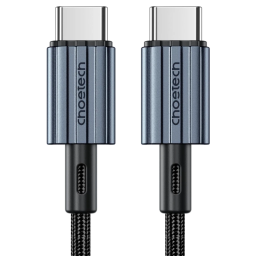 Кабель Choetech XCC-1015 2м Black USB-C to USB-C (PD 60W, 20V/3A, нейлонове обплетення)