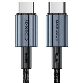 Кабель Choetech XCC-1015 2м Black USB-C to USB-C (PD 60W, 20V/3A, нейлонове обплетення)