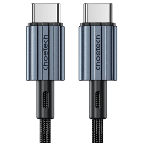 Кабель Choetech XCC-1015 2м Black USB-C to USB-C (PD 60W, 20V/3A, нейлонове обплетення) купити