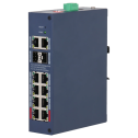 Dahua DH-CHS4212-8GT-110 – Управляемый промышленный PoE-коммутатор (12 портов, 110 Вт, Hi-PoE, IP30)