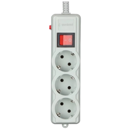 Gembird SPG3-G-6G-PRO - Сетевой фильтр 1.8 м кабель 3 розеток