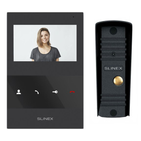 Slinex ML-16HD (Black) + SQ-04M (Black) - Комплект відеодомофону купити
