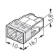 Клемма WAGO 2273-202 COMPACT 2х2.5 (без пасты)