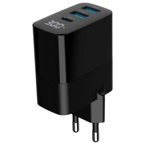 Gembird TA-UC-PDQC30LCD-BK-02 - Сетевое зарядное устройство в Украине