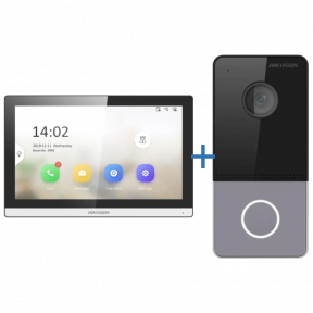 Hikvision DS-KH6350-TE1 + DS-KV6103-PE1(С) - Комплект відеодомофону купити