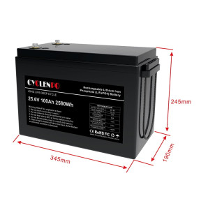 Акумуляторна батарея літій-залізо-фосфатна 25.6В 100Аг Cyclen 25.6V 100AH LiFePo4 купити